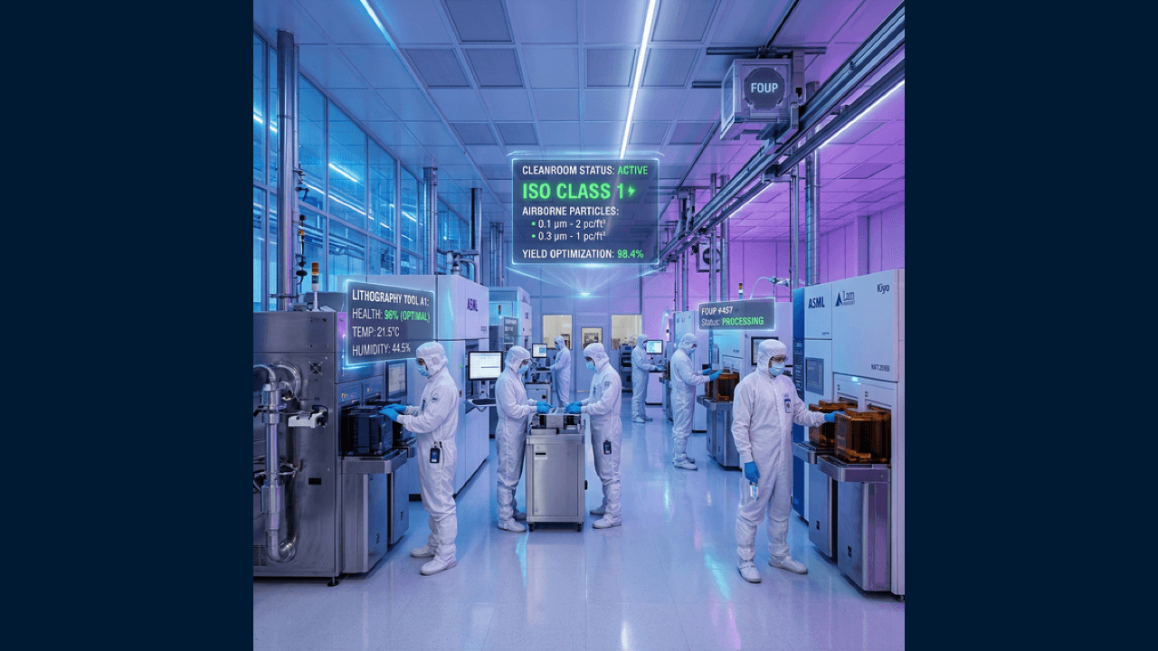 Semiconductor Facility AI Background