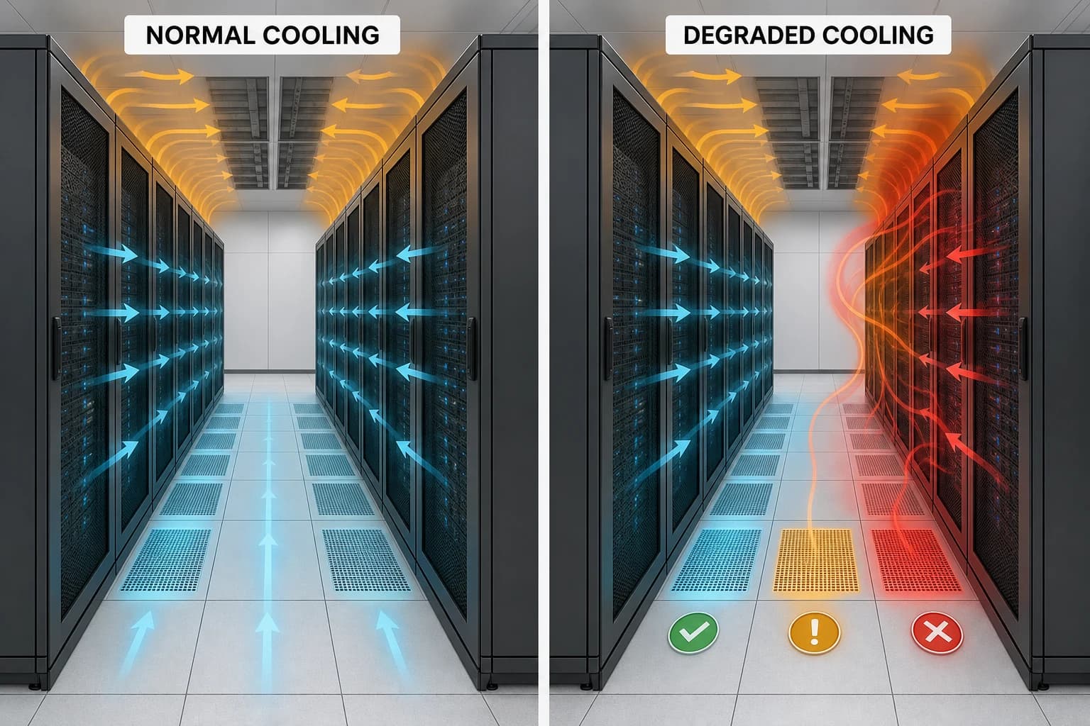 Data Center Cooling-Failure Scenario Analysis