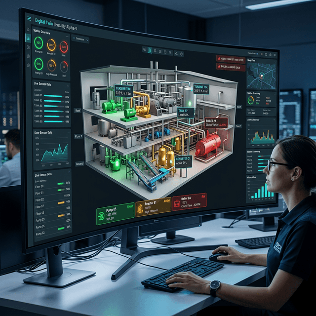 Digital-Twin-Visualisierung Background